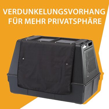 Переноска для собак Ferplast ATLAS CAR SCENIC SPECIAL MINI – переноска для автомобіля, 82x51x61 см, з сіткою для вентиляції та знімним килимком