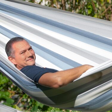 Гамак LA SIESTA® Brisa - класичний, ручної роботи з Колумбії, 160 см, блакитний Sea Salt