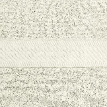 Набір рушників Utopia Towels 6 шт, 100% бавовна, 61x122 см, преміум-якість, високопоглинаючі, для готелю, спа та ванної, кремові