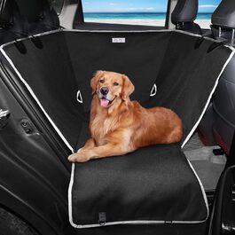 Waterproof & Scratch-Resistant Dog Seat Cover for Car Back Seat - Non-Slip & Side Protection Hammock for Small, Medium & Large Dogs - Single Seat