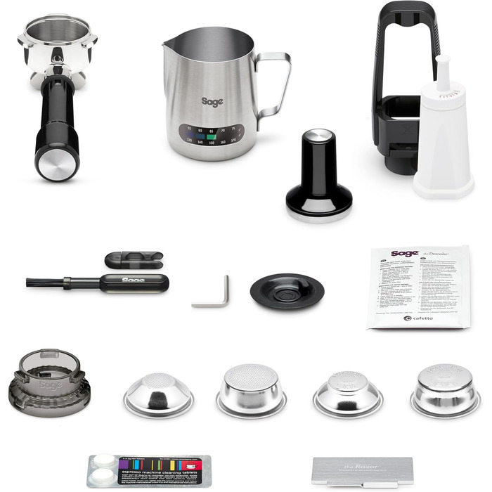 Sage - The Barista Express - Fully Automatic Coffee Machine with Manual Milk Frother - Brushed Stainless Steel