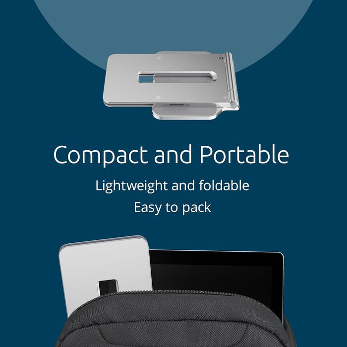 Кріплення Kensington для Surface Pro & Go: ергономічна підставка для планшетів, сумісна з Microsoft, з неслизьким дном, для офісу та в дорогу, K58277WW