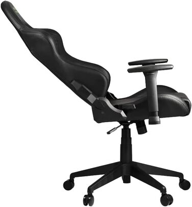 Ігрове крісло Razer TAROK Essentials Razer Edition від Zen Gaming, з лумбарною та шийною подушками, 3D-підлокітниками, чорне/зелене, унікальне