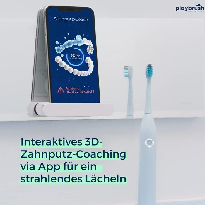 Playbrush Smart One: електрична звукова зубна щітка з розумним додатком для гігієни ротової порожнини, захист ясен, таймер, 3 режими чищення, 1 насадка, 3 тижні роботи від акумулятора, корал