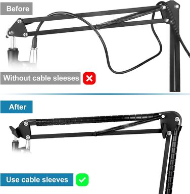 Підставка для мікрофона ChromLives для Razer Seiren X, з поп-фільтром, вітрозахистом та кабелетримачем, 5/8 адаптер