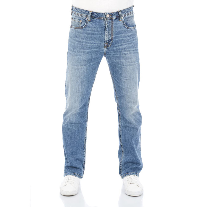 Чоловічі джинси LTB PaulX Straight Fit сині/чорні, еластичні, розміри 28-40, 33W/32L