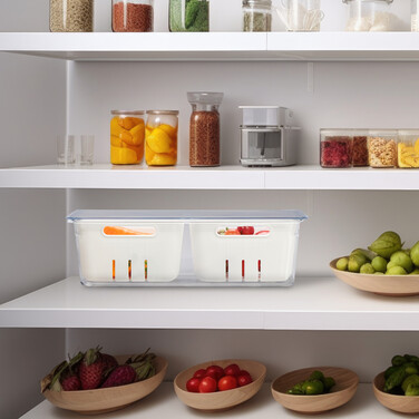 Relaxdays Refrigerator Organizer 3-Piece Set