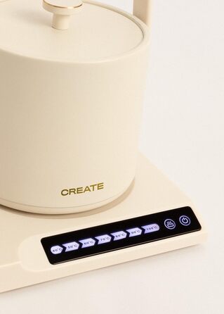 HATTORI Studio 0.5L Electric Kettle - White, Keep Warm, Safety System, Thermostat, Digital Display, Temperature Indicator, 880W