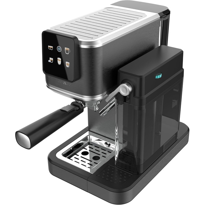 Кавомашина еспресо Cecotec Power Espresso 1350 Вт, 20 бар, сенсорний дисплей, резервуар 1.5л, капучинатор, подвійний холдер