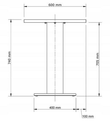 Квадратний стіл Jysk із техноротанга, 60 x 60 x 74 см