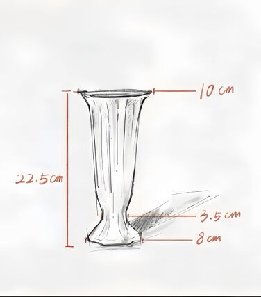 Ваза для квітів 3D друк, 26 см, сучасний мінімалізм, декор для дому та офісу, подарунок на весілля/новосілля, білий шовк (Roman Holiday)