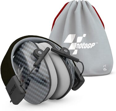 Дитячі навушники-заглушники Alpine Muffy – захист від шуму для дітей до 16 років, регульоване наголов'я (Motogp)