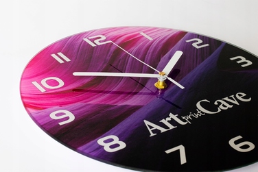 Настінний скляний годинник 