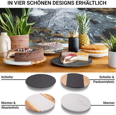 Rotating marble plate, round cake stand, cake plate, sausage plate, cheese plate, marble plate, serving platter with foot, serving dish, rotating tray, tiered cake stand, decoration tray, table decoration