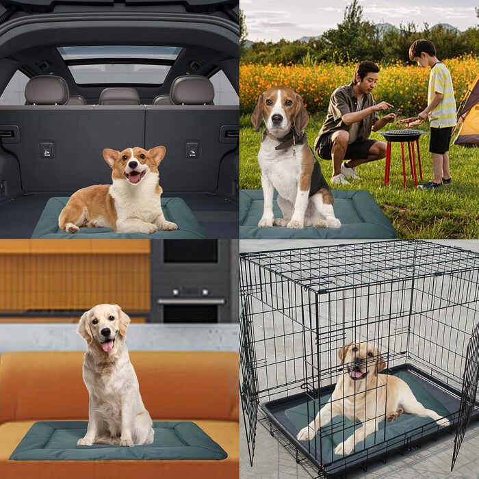 Килимок для собак та котів WESKIFAN: водонепроникний, портативний, 58 x 86 см, сірий