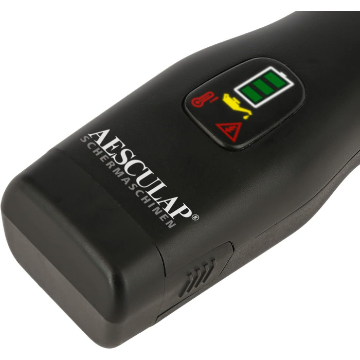 Машинка для стрижки собак та коней Aesculap Favorita CLi акумуляторна з набором гребінців | Професійна ергономічна машинка для собак | LED-дисплей | Машинка для стрижки тварин (Блакитна)