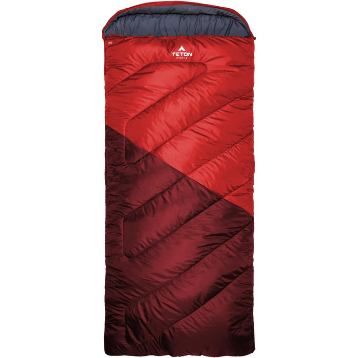 Спальний мішок Teton Sports Degree C Flannel Lined Left Zip – 18°C, XXL, блакитний