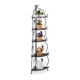 Metal Corner Shelf with 5 Tiers