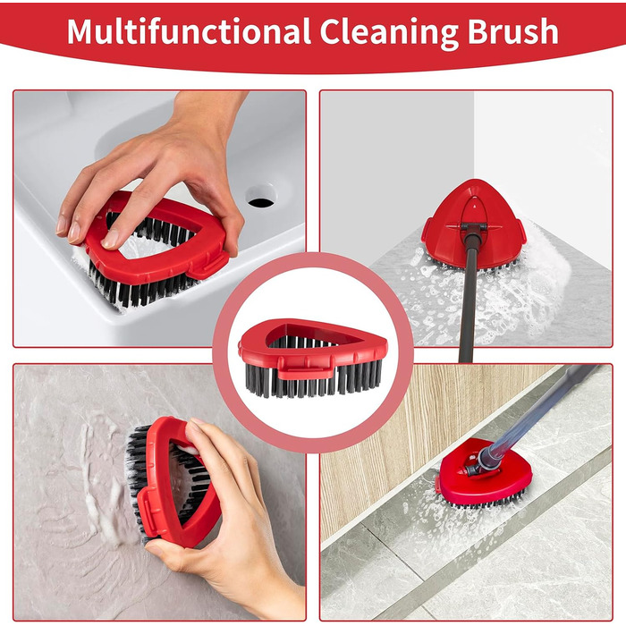 Змінна насадка для швабри O Cedar EasyWring Spin Mop, мікрофібра, трикутна з жорсткою щетиною, для ванної, кухні, басейну, скла та плитки, 2 шт.