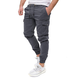 Чоловічі штани карго PITTMAN Darius сірі (Tornado 183907) - бавовняні штани карго джогери 33W/30L