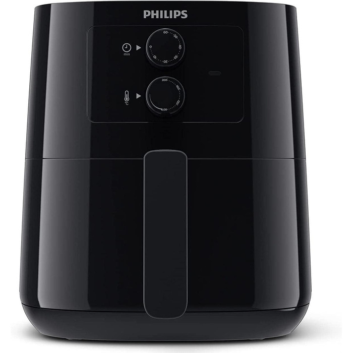 Фритюрниця без олії Philips Essential Airfryer 4,1 л, чорна, Rapid Air, контроль температури, додаток HomeID