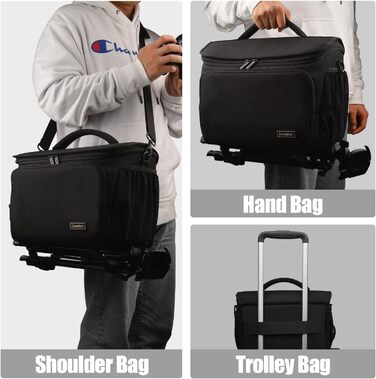 Захисний футляр для дзеркальної камери Cwatcun, вологостійкий, для Canon, Nikon, Sony, Fuji, DLR/LR, чорний, XL