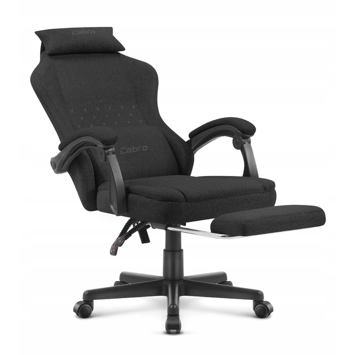 Ігрове крісло Cabro C503, чорна тканина