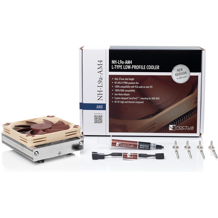 Noctua NH-L9a-AM4: Кулер для процесора AMD AM4 (Коричневий)
