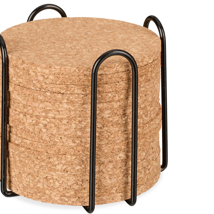 Relaxdays Cork Underlayment with Holder - 16 Piece Set