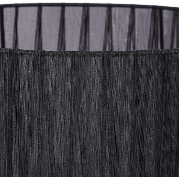 Настільна лампа Relaxdays з кришталевим дизайном, 54 x 29,5 см, чорна