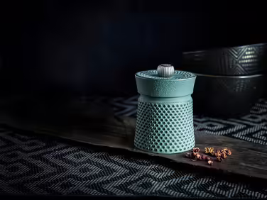 Peugeot 42172 Bali Pepper Grinder, Cast Iron, 7.6 cm, Seladongrün