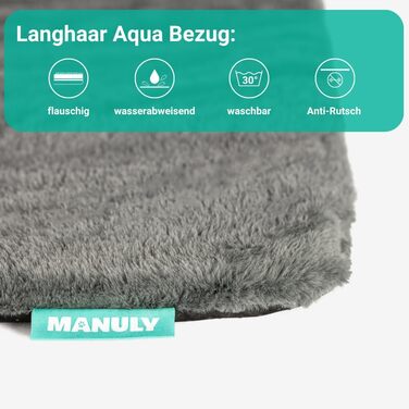 Килимок для собак у подорож: самонадувний килимок, м'який водовідштовхувальний чохол, сумка для перенесення, можна прати в пральній машині, знімний чохол, 100x70x3,5 см, 1080 г, сірий/блакитний