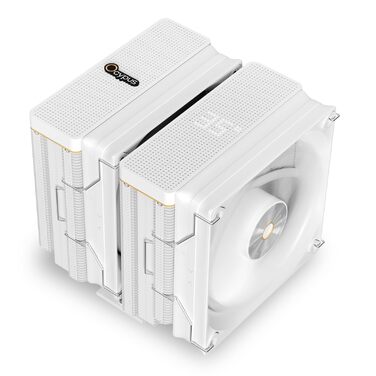 Ocypus Iota A62 BK: Кулер для CPU з цифровим дисплеєм, 6 теплових трубок, 2 вентилятори 120 мм, підтримка AMD AM4/AM5, Intel LGA 115X/1200/1700/1851