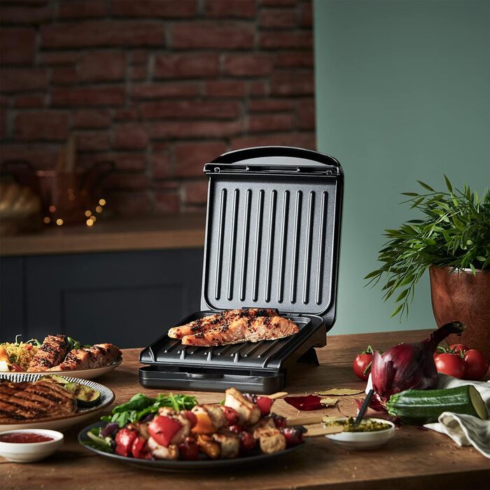 George Foreman 25800 Grill & Cook Plate - Versatile Grill, Cooktop & Toaster, Fast Heating, Easy Cleaning, Black