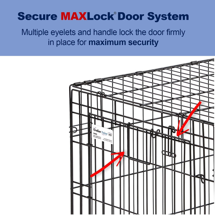 Кія MidWest Homes for Pets Ovation Modell 1924 - переносна будка для собак, чорна, для маленьких порід, з роздільником, захистом підлоги, витривала