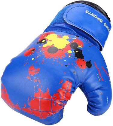 VGEBY1 Children's Boxing Gloves, PU Kids Sparring Punching Training Gloves Fighting Gloves for 2-11 Years Old (Blue) Sports Equipment for Kids