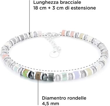 Браслет чоловічий SAGA GIOIELLI з нержавіючої сталі, кольорові сталеві диски, браслети для чоловіків, чоловічий браслет MULTICOLOR E CRISTALLI