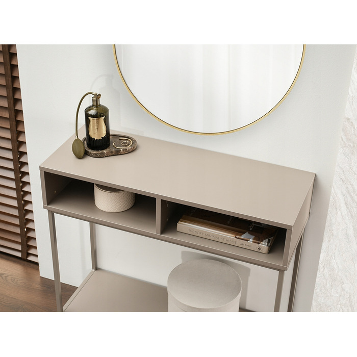 Консольний столик Mebel-Partner, бежевий матовий, 80 x 75 x 30 см