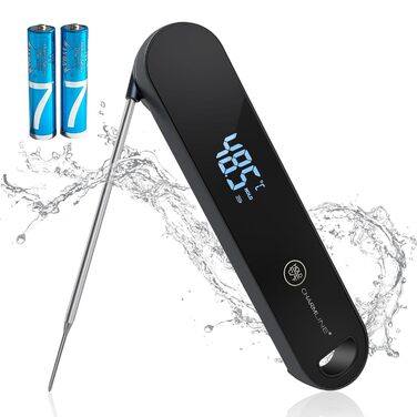Термометр кухонний Charmline для м'яса, випічки та грилю, точне вимірювання ±0,3°C, автоматичне повороти дисплея