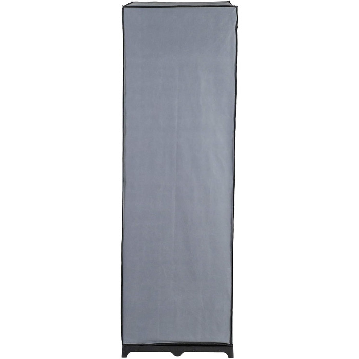 axentia Wardrobe, approx. 75 x 150 x 50 cm, Grey-Black