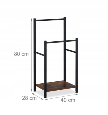 Рушниківець з двома перекладинами та полицею для рушників у ванну кімнату