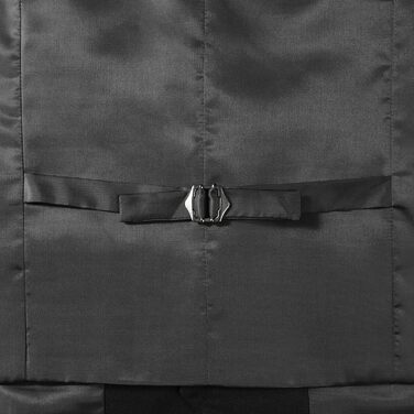 Чоловіча жилетка Parklees в стилі хіпстер/урбан, для ділового образу, формальна, Slim Fit, під костюм/смакінг, чорна, 3XL