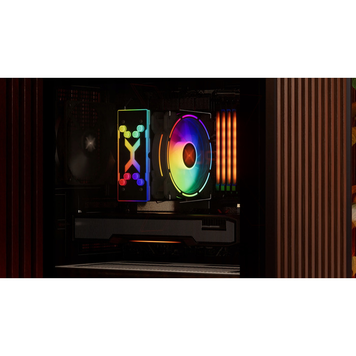 Корпус для ПК Krux Helio Mini Tower, чорний