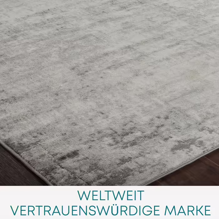 Surya Utrecht Living Room Rug – Abstract Design with Marble Look for Living Room, Dining Room, Bedroom - Large Marble Rug, Soft Short Pile Carpet 120x170cm in Ivory, Cream Grey, and Grey 120x170cm