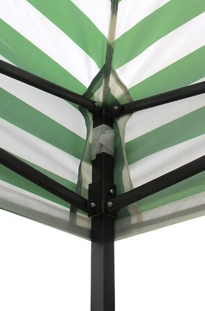All Seasons Gazebos Pavilion, 2 x 2 m, robust, completely waterproof (White and green stripes)