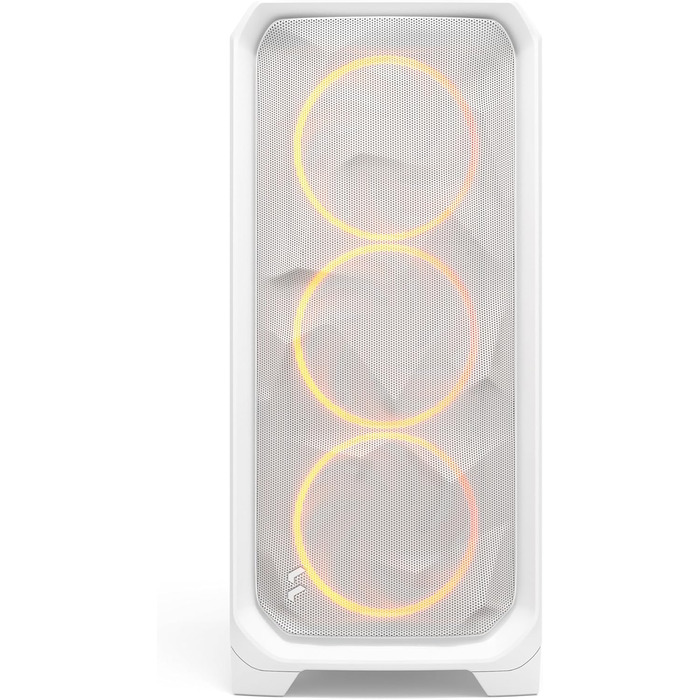 Корпус для ПК Fractal Design Meshify 3 White RGB TG Clear Tint з RGB підсвіткою та сітчастою передньою панеллю, підтримка ATX/mATX, 3 RGB вентилятори Momentum включені