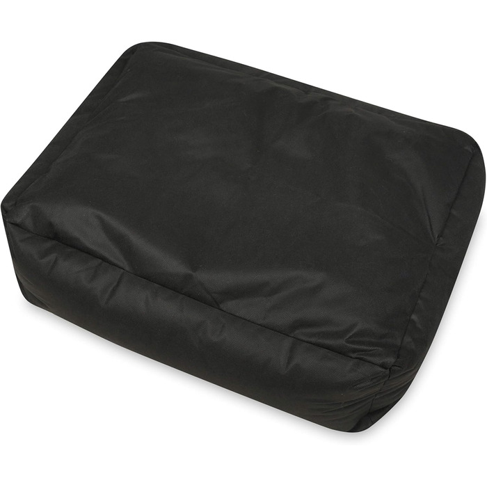 Крісло-лежанка для собак SuperKissen24: лежанка-кошик, лежанка-софа, лежанка для собак великих, середніх та маленьких порід. Лежанка для тварин, розмір L, чорно-сірий колір, з подушками з льону 95x75 см. Можна прати.