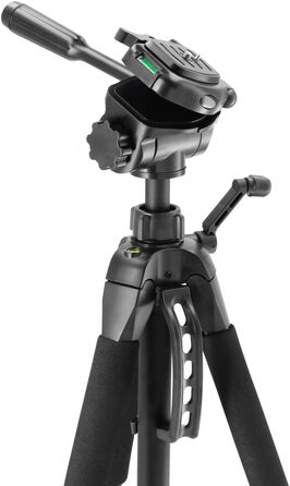 Штатив-трипод Hama Action 153 3D для камер, смартфонів та відеокамер, 3-позиційна голова, висота 170 см, чорний