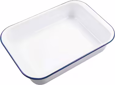 webake Traditional Casserole Dish Large Enamel Baking Dish Oven Dish 37 x 24 x 7 cm