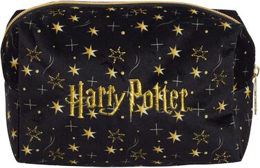 Косметичка Гаррі Поттер для жінок та дівчат, чорний велюр, сумочка для косметики та туалетних аксесуарів, подарунок, Deathly Hallows